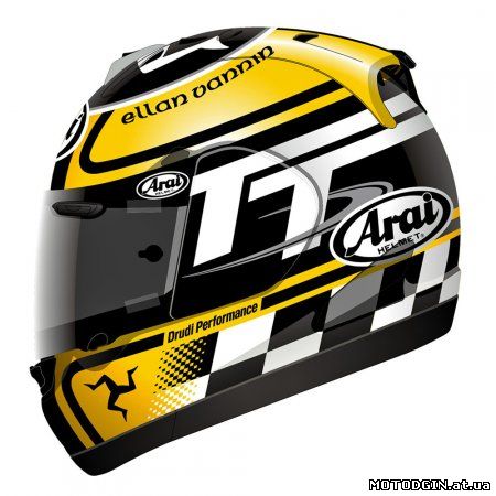 Мотоджин представляет новый шлем Arai Isle of Man TT 2013